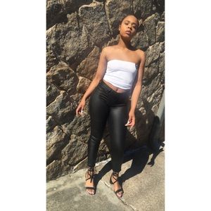 "Soccer Babe" reworked tube top designed by Indi